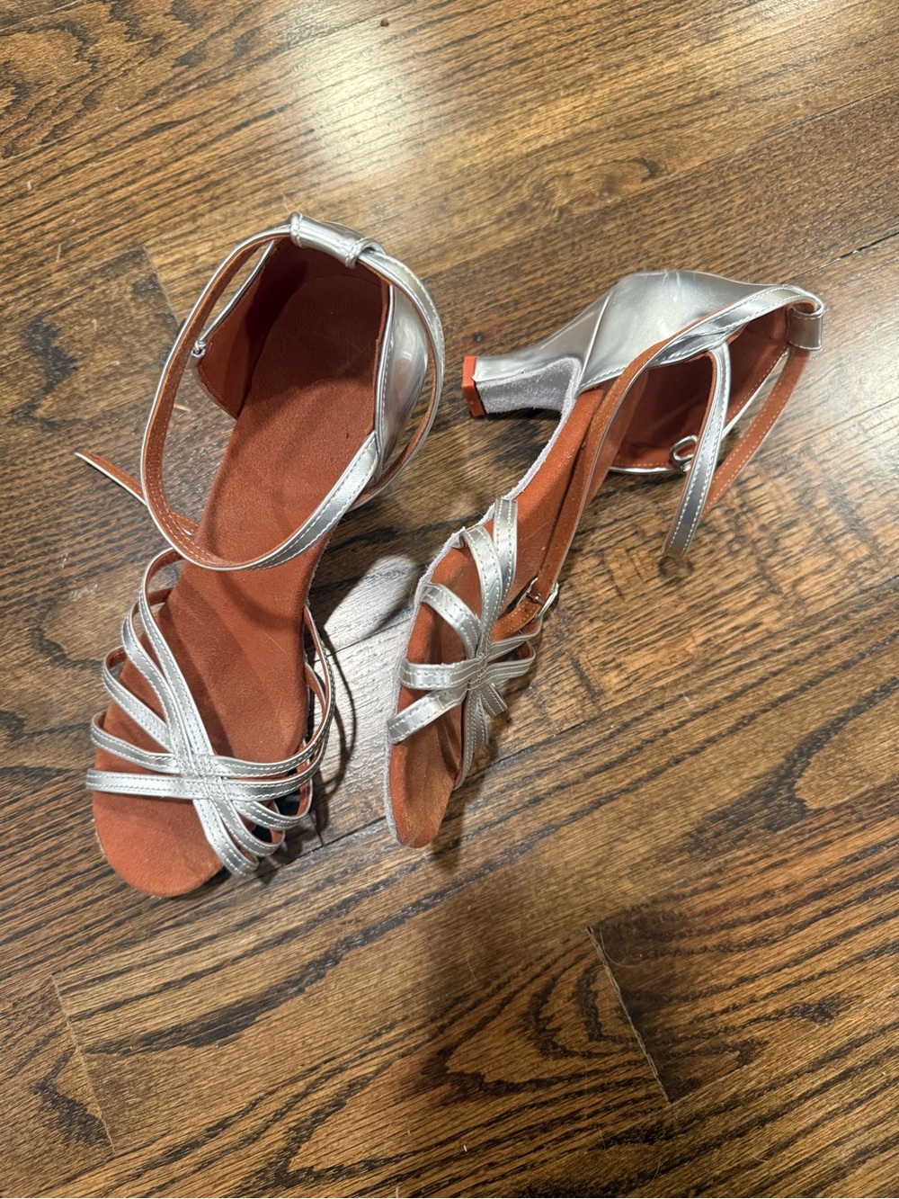 Silver Ballroom Latin Dance Shoes